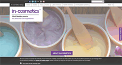 Desktop Screenshot of in-cosmetics.com