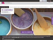 Tablet Screenshot of in-cosmetics.com